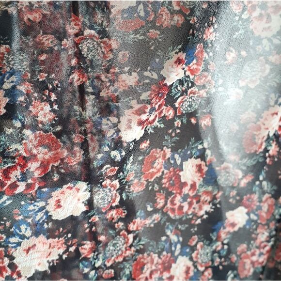 Zara Chiffon Floral Maxi Dress - Picture 4 of 16